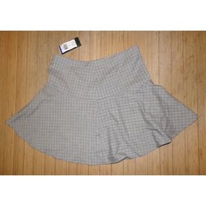 NWT Ralph Lauren  A-Line Lined Pleated Zip Skirt~Gray~ Women's‎ Size 6P.